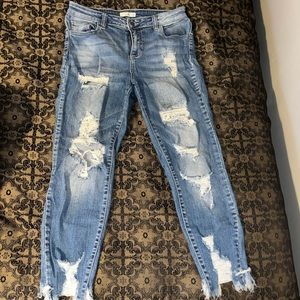 Cello ripped mom jeans